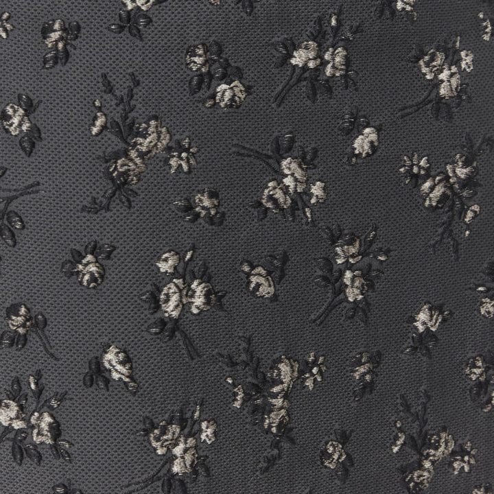 BROCK COLLECTION grey floral cloque front dart knee length pencil skirt Us0 XS