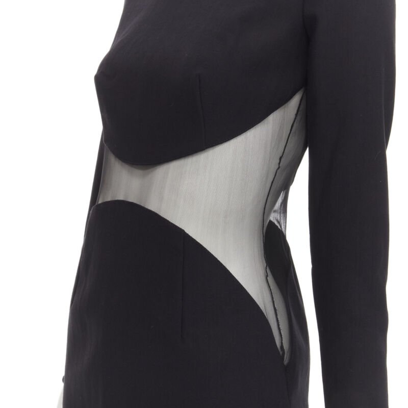 STELLA MCCARTNEY 2013 Runway Iconic sheer waist illusion bodycon dress IT40 S