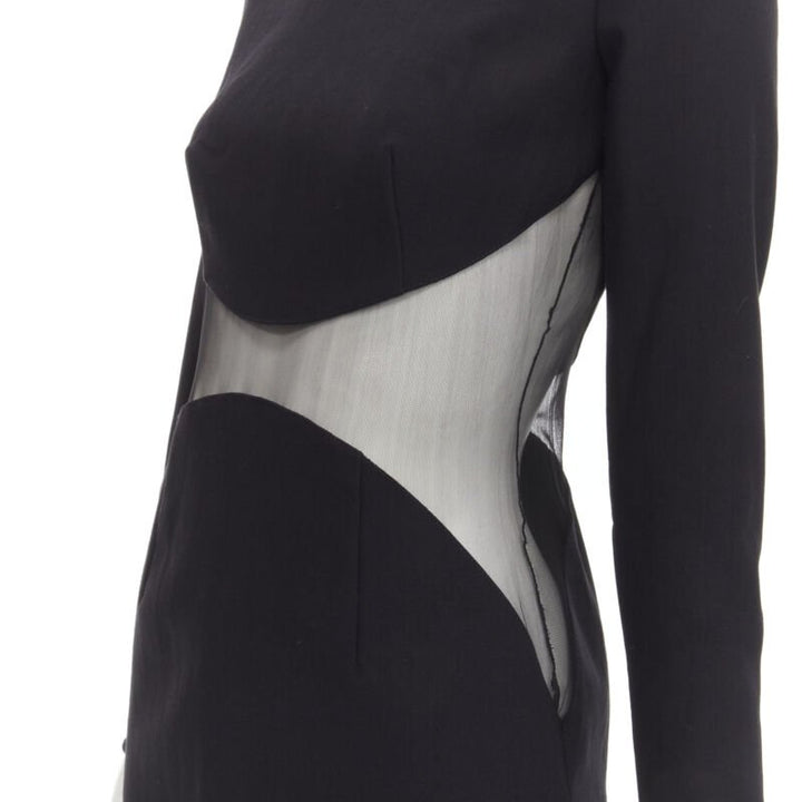 STELLA MCCARTNEY 2013 Runway Iconic sheer waist illusion bodycon dress IT40 S