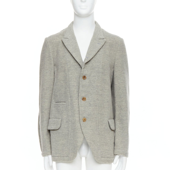 COMME DES GARCONS HOMME PLUS 2005 Evergreen grey wool blazer jacket M