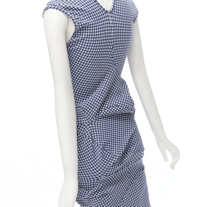 rare COMME DES GARCONS Robe De Chambre Vintage 1997 Lumps Bumps blue dress