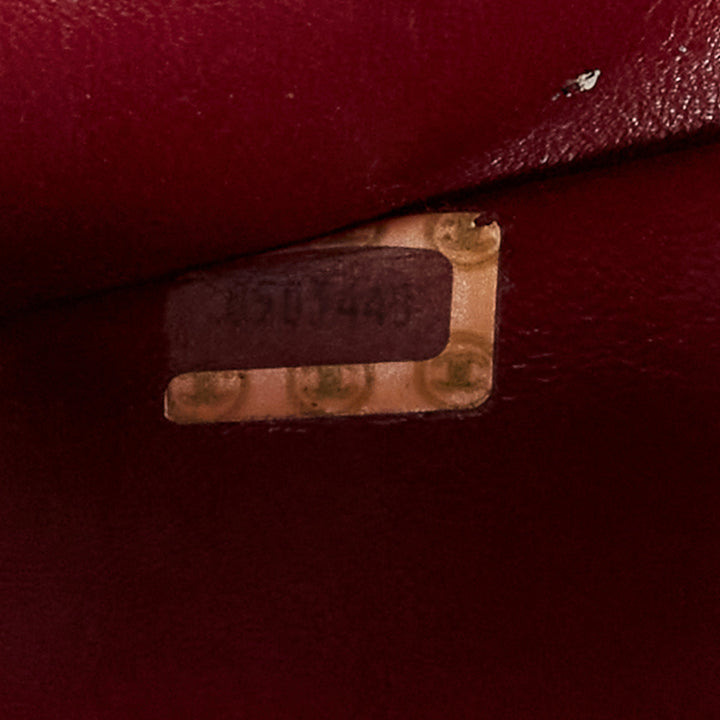 TIGER IN THE RAIN CHANEL Vintage I Love You applique round crossbody chain bag