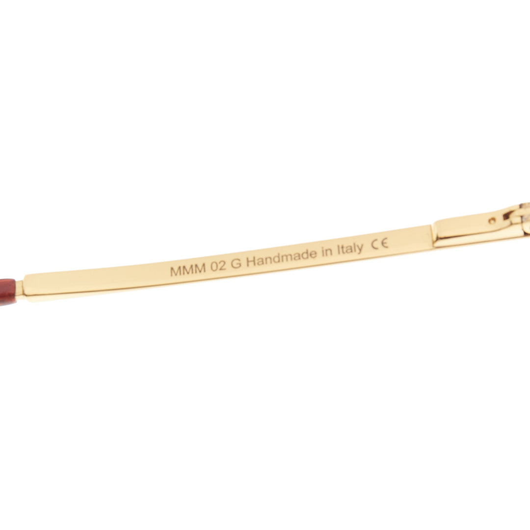 MAISON MARTIN MARGIELA MYKITA MMM02G gold cut out aviators