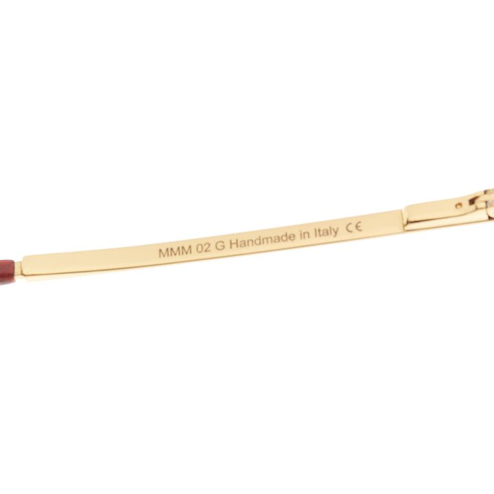 MAISON MARTIN MARGIELA MYKITA MMM02G gold cut out aviators