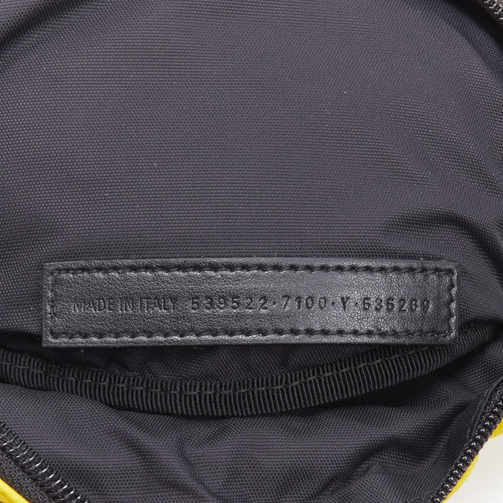 BALENCIAGA Explorer Double Pack Sharp WFP yellow nylon crossbody waist bag