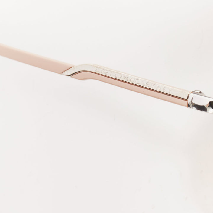 STELLA MCCARTNEY SM3011 silver nude frame brown ombre lens sunglasses