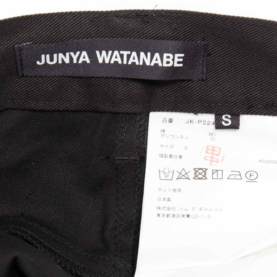 JUNYA WATANABE 2022 Punk black multi pearl chain cropped pants S