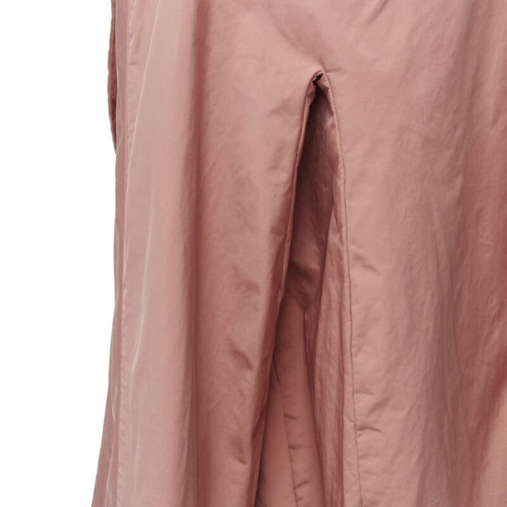 MARNI dusty blush pink polyamide nylon spread collar blazer jacket IT40 XS