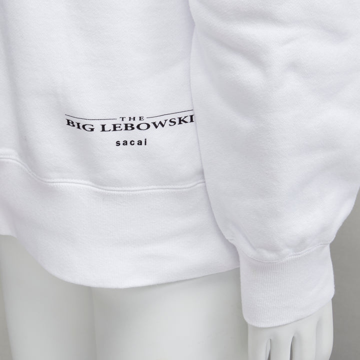 SACAI 2020 Big Lebowski Really Tied Room Together slogan white hoodie Sz.2 M