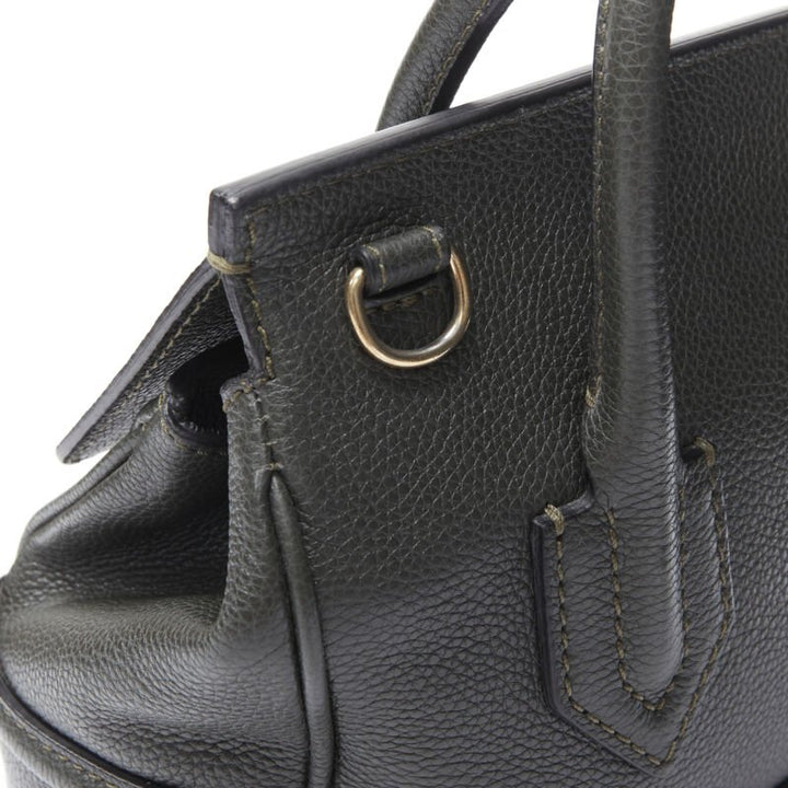 VERSACE Palazzo Empire Small charcoal green black Medusa crossbody satchel bag