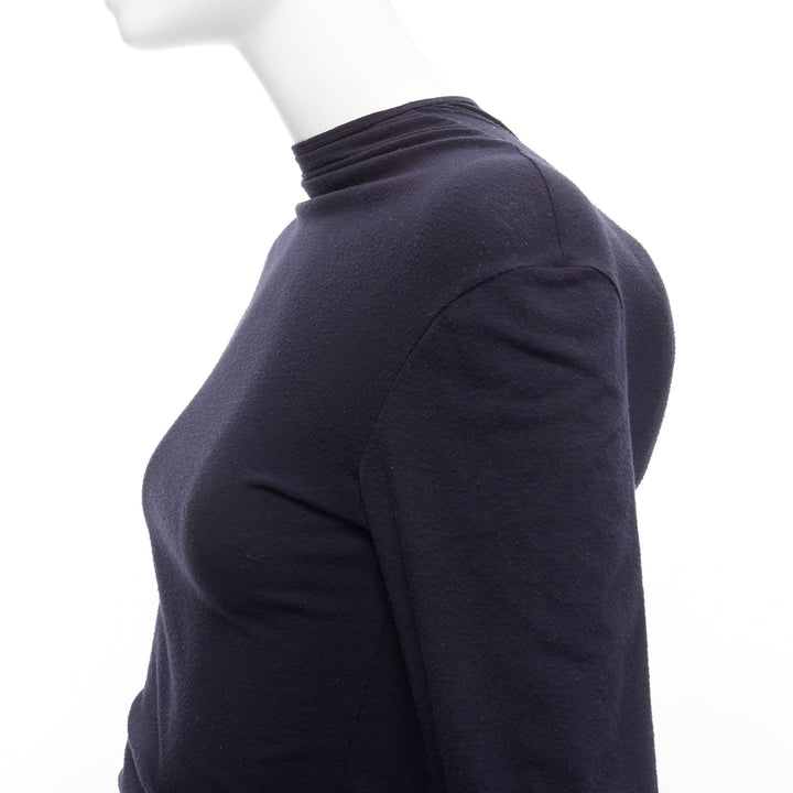 COMME DES GARCONS 1997 Lumps Bumps black padded irregular top gathered skirt M