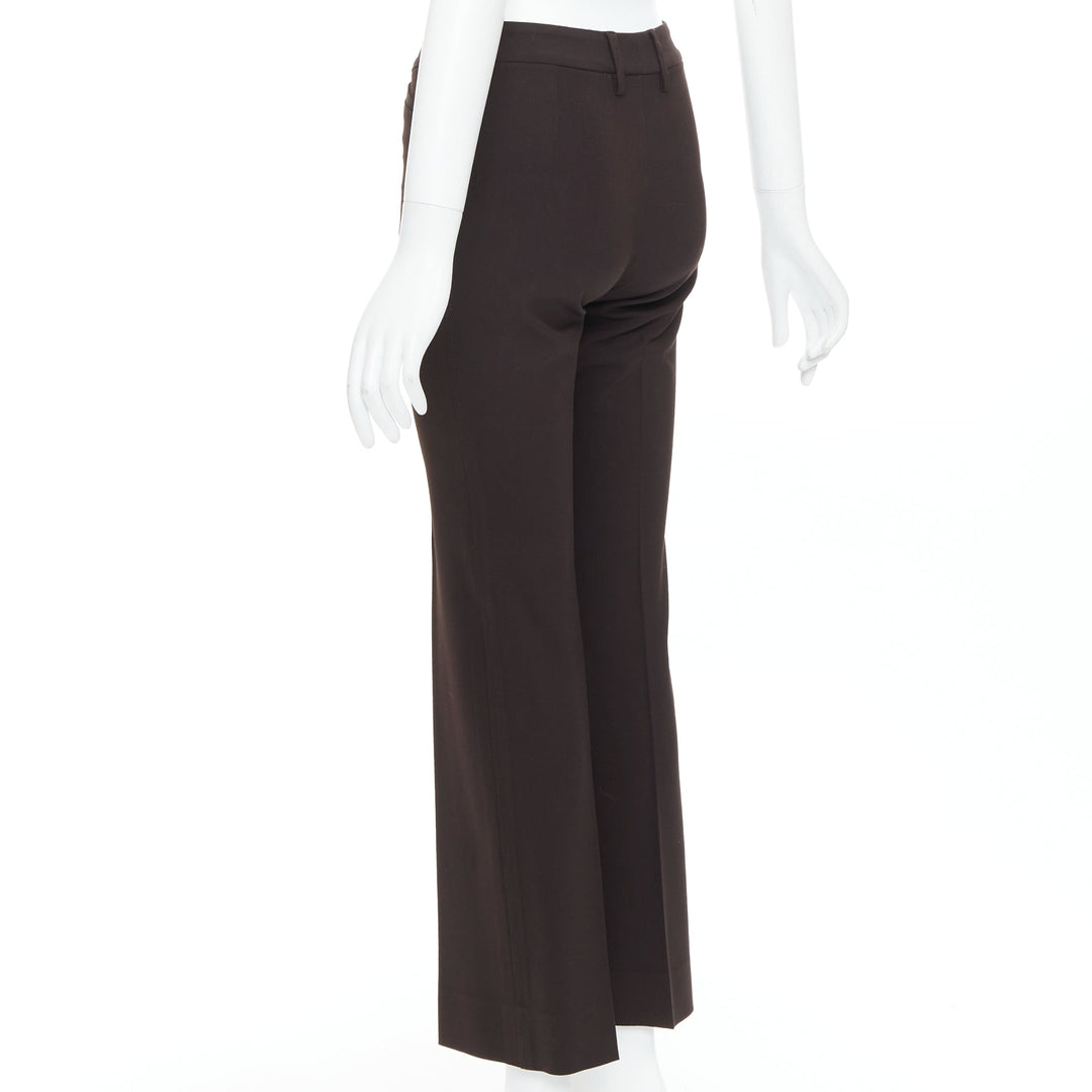 DOLCE GABBANA Vintage dark brown cropped pants IT36 XXS