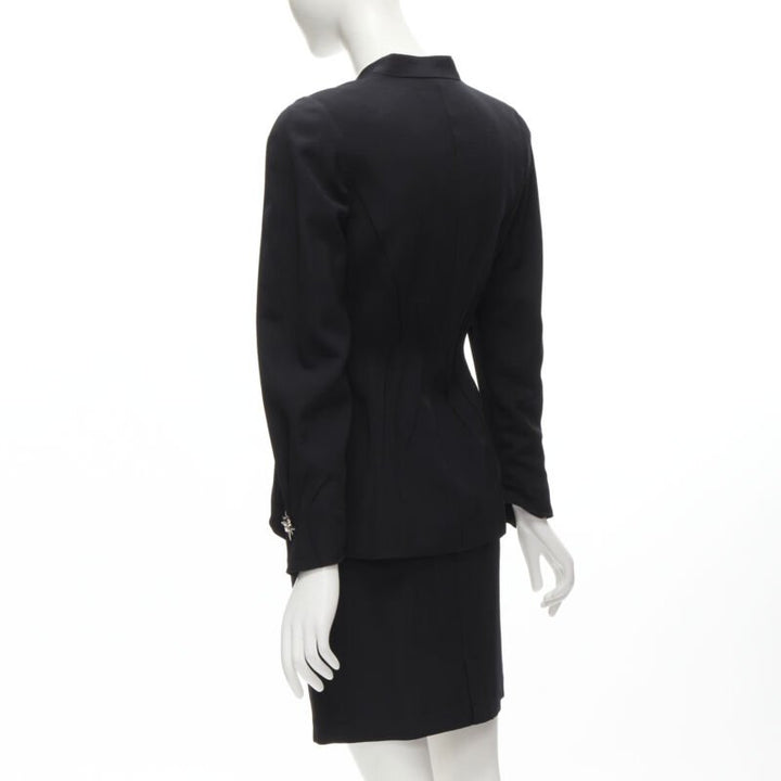 THIERRY MUGLER Vintage Star button space age curved collar power blazer IT9AT S