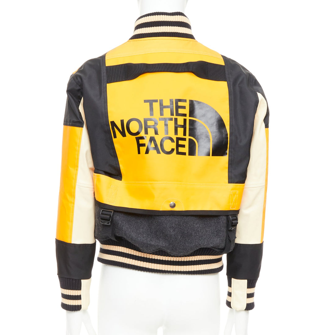 rare JUNYA WATANABE North Face 2017 yellow grey duffel deconstructed bomber XS