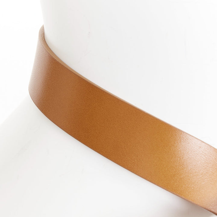 ISABEL MARANT Lecce tan brown 100% cowhide leather knot belt S