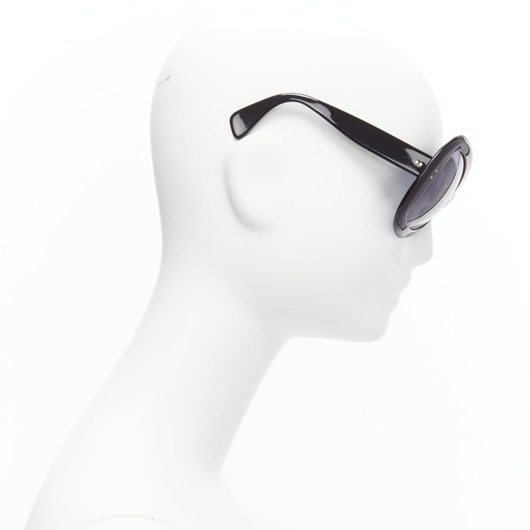 CUTLER AND GROSS M0812 black grey lens butterfly bug eye sunglasses