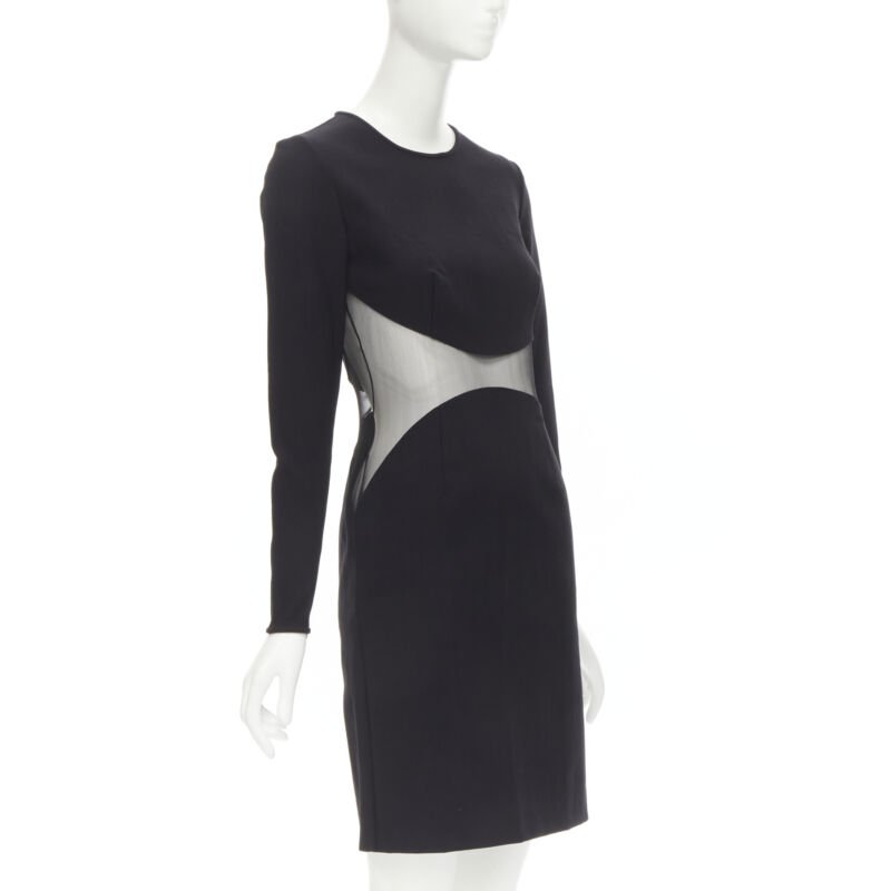 STELLA MCCARTNEY 2013 Runway Iconic sheer waist illusion bodycon dress IT40 S