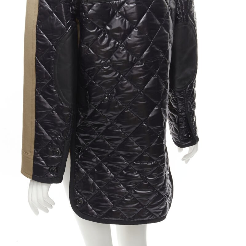 BURBERRY RICCARDO TISCI Harrington biscuit quilted nylon back jacket UK10 M