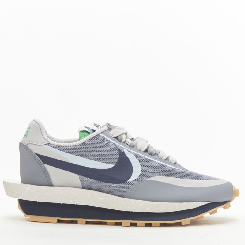 NIKE SACAI CLOT LD Waffle DH3114 001 grey navy sneaker US5 EU37.5