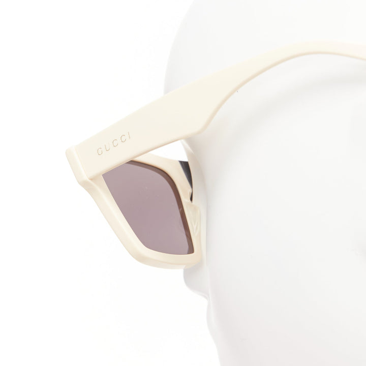 GUCCI GG0962S black cream GG cruella bicolor square shape sunglasses