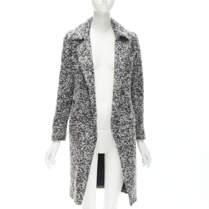 DIOR HOMME AW 2009 Hedi Slimane grey wool boucle coat XXS JP38