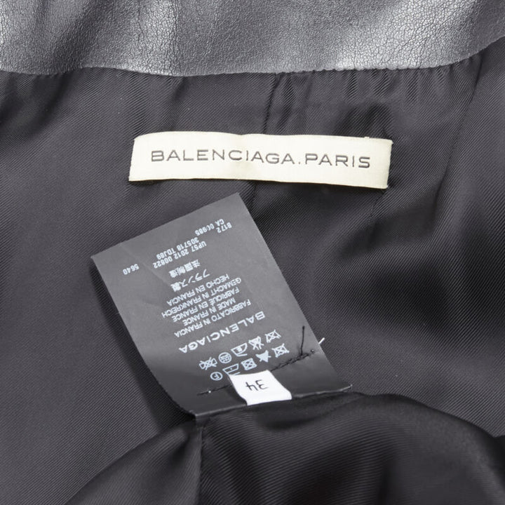 rare BALENCIAGA 2012 Nicolas Ghesquiere red wool cocoon bomber jacket FR34 XS