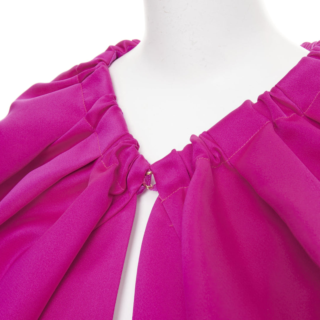 AZ FACTORY 2021 Switchwear Duchesse Balloon fuchsia pink satin jacket S