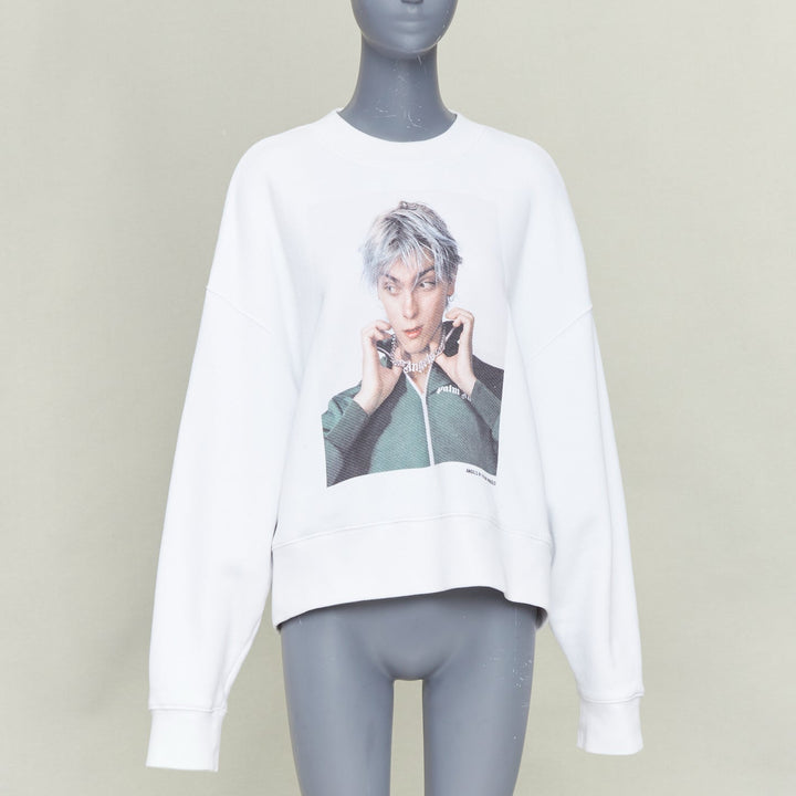 PALM ANGELS 2019 David Sims Photography cotton portrait print sweatshirt XS