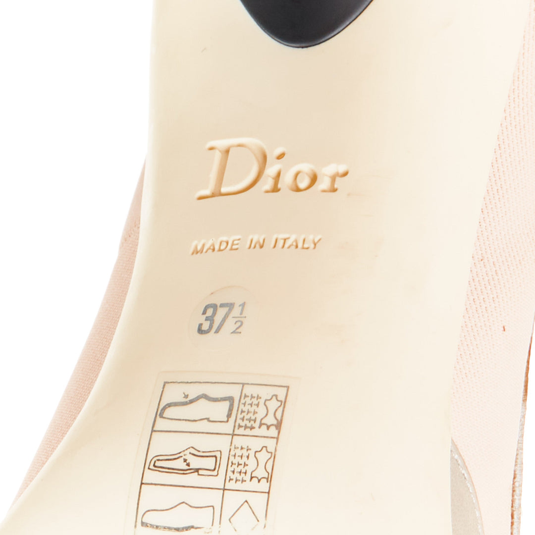 rare CHRISTIAN DIOR 2014 Runway Raf Simons sportif multi satin patent pumps EU37