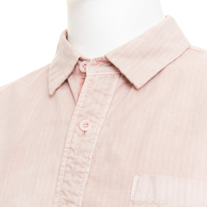 SACAI 2024 dirty pink garment dye ripstop nylon twill bomber shirt hybrid JP3 L