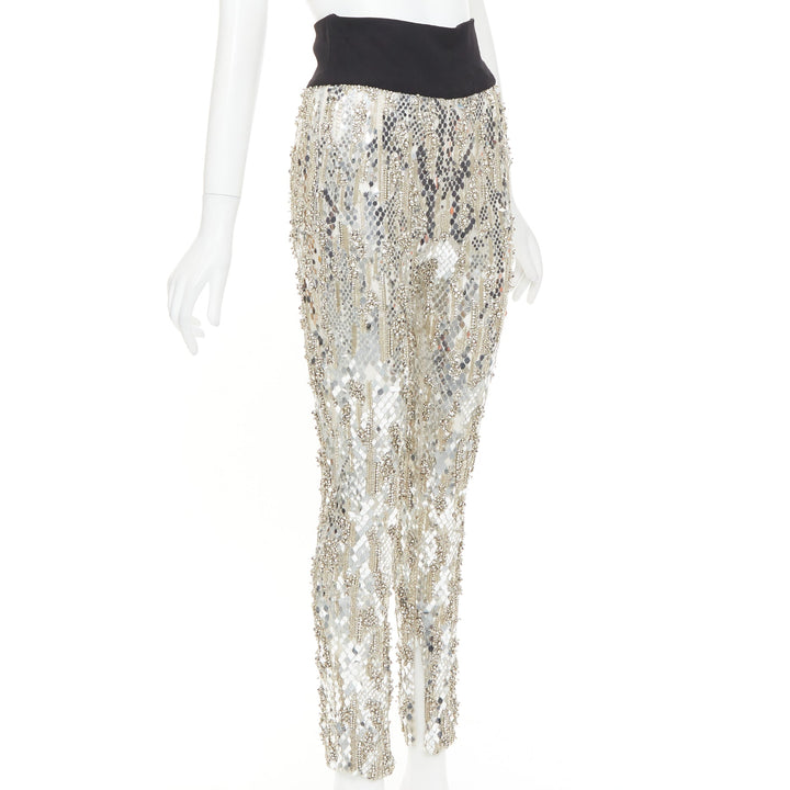 rare ALEXANDRE VAUTHIER COUTURE 2016 Runway Lesage bead crystal sequin pants