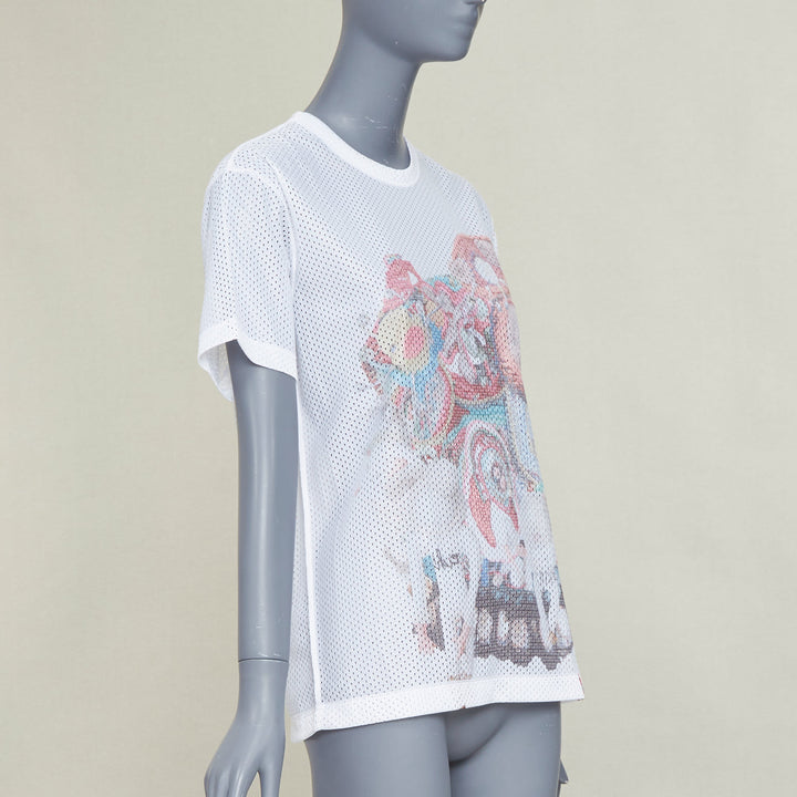 COMME DES GARCONS HOMME PLUS SS2018 Mona Luison graphic print mesh tshirt S