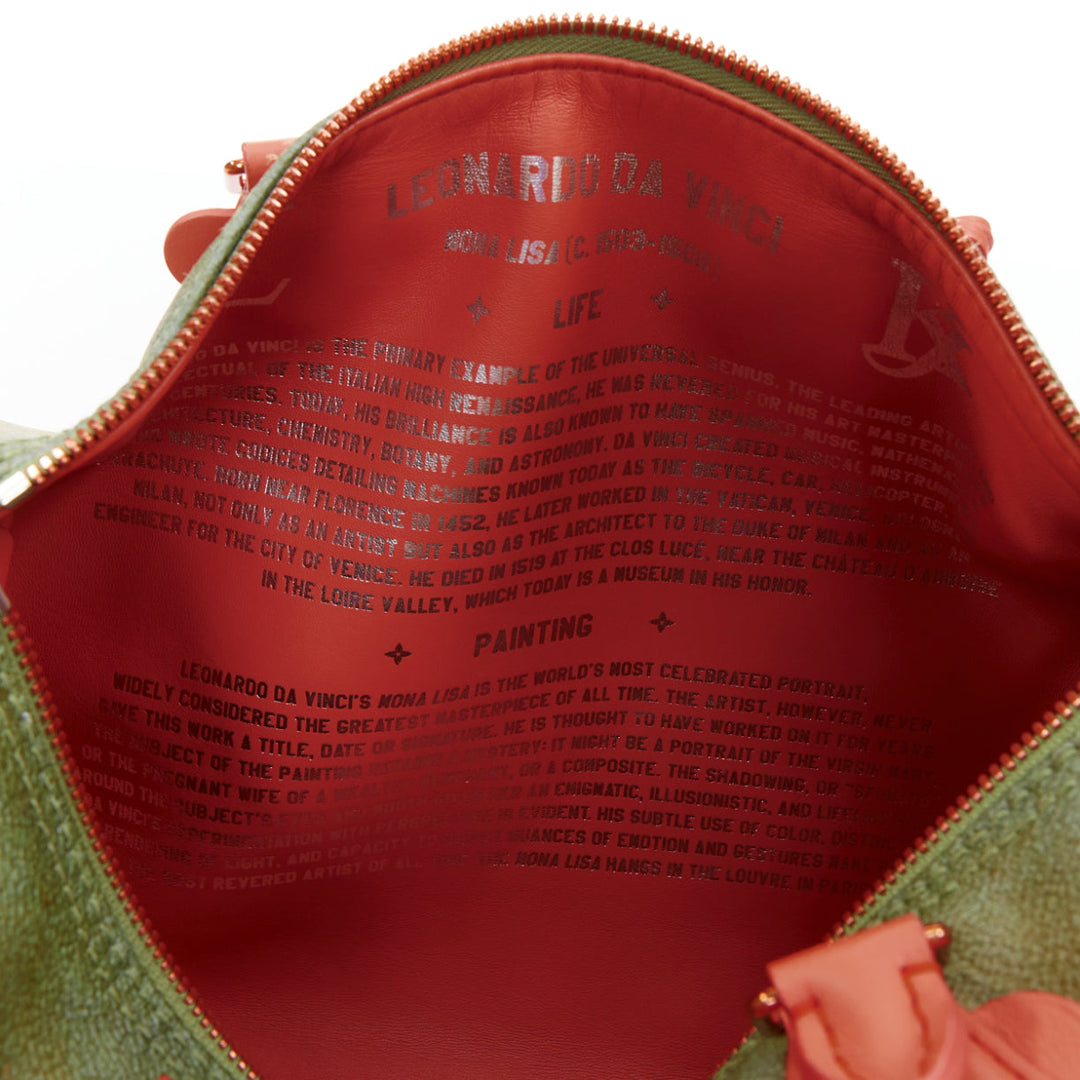 LOUIS VUITTON 2017 Jeff Koons Masters Da Vinci Mona Lisa Speedy 30 bag
