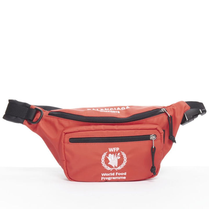 BALENCIAGA Explorer Double Pack Sharp WFP red white crossbody waist bag