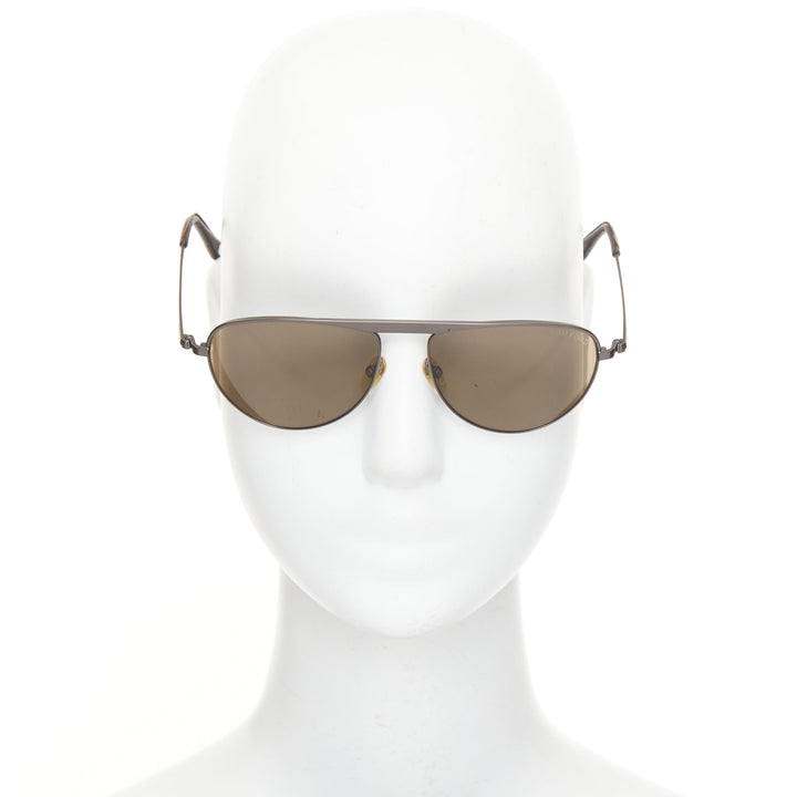 TOM FORD 2008 TF108 James Bond 007 gunmetal brown aviator sunglasses