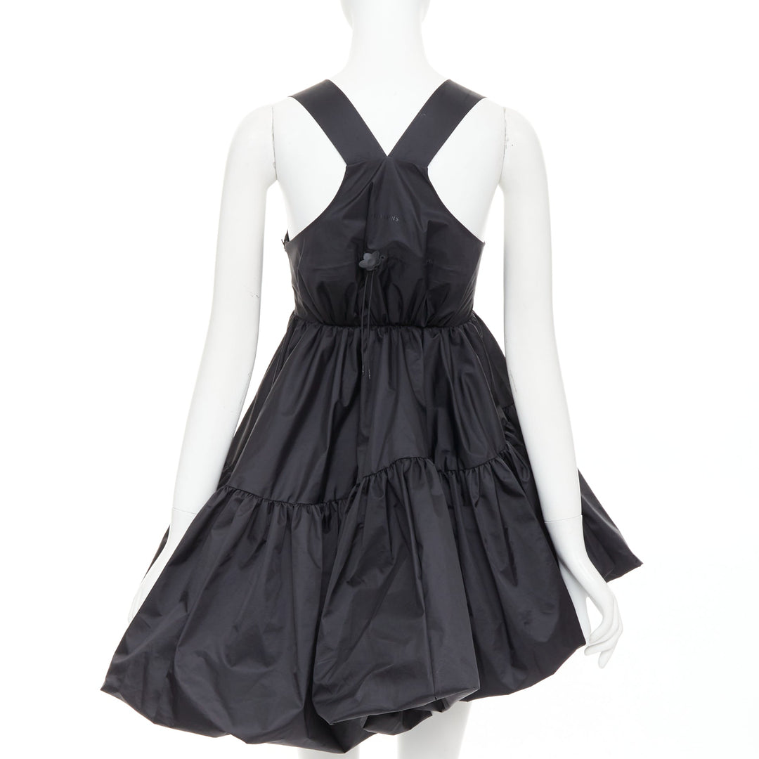 CECILIE BAHNSEN THE NORTH FACE Shara Mountain black puff babydoll dress XS