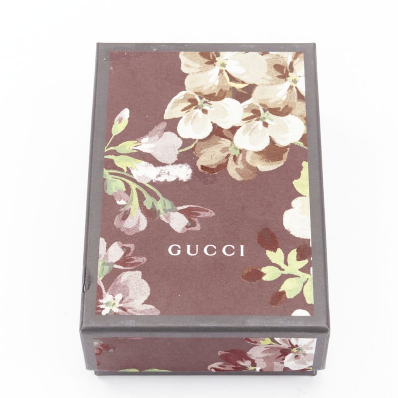 GUCCI 570660 Zumi brown leather GG Horsebit bi-fold wallet on chain nano bag