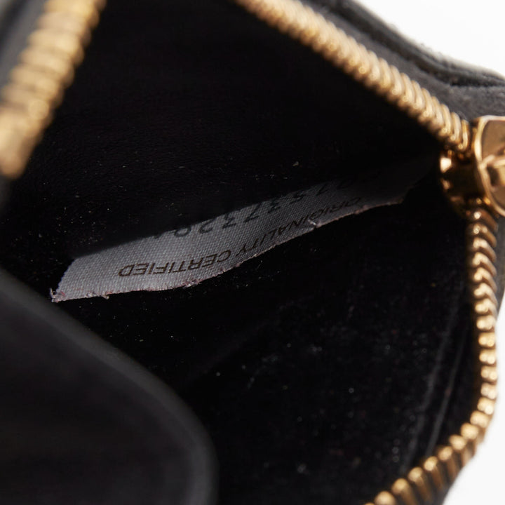 BOTTEGA VENETA Cassette Small black leather Intrecciato bifold coin zip wallet