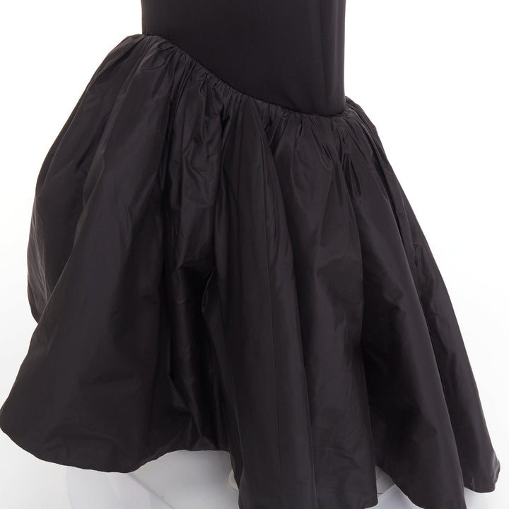 rare ALEXANDRE VAUTHIER COUTURE SS2025 Runway black volume taffeta trumpet gown