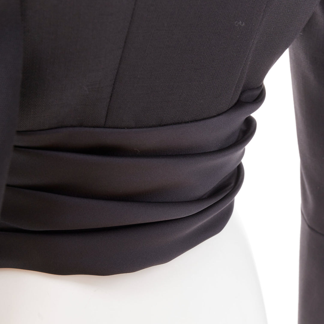 ALEXANDRE VAUTHIER COUTURE AW2020 Runway black open cummerband cropped jacket