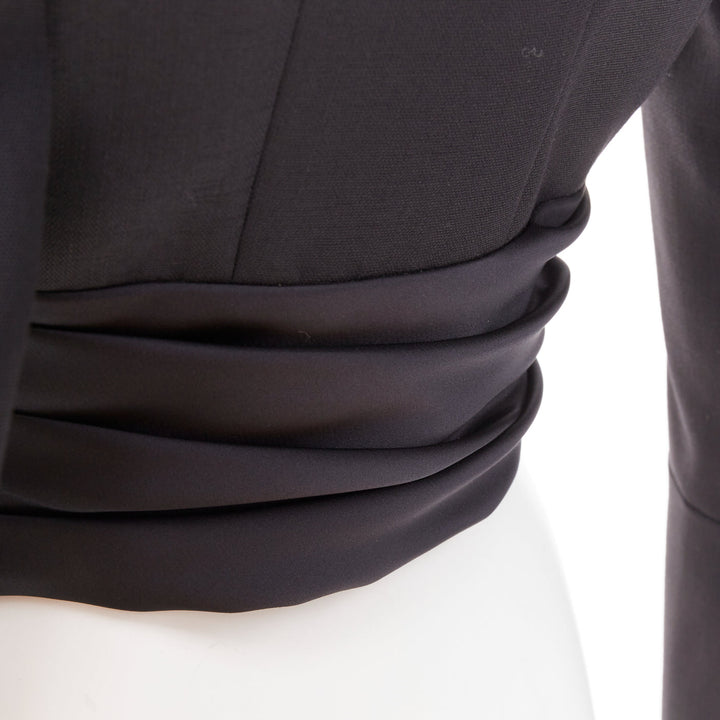 ALEXANDRE VAUTHIER COUTURE AW2020 Runway black open cummerband cropped jacket