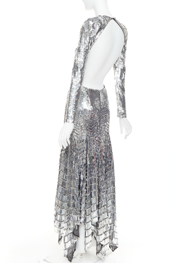 rare ALEXANDRE VAUTHIER COUTURE SS2022 Runway Lesage gradient paillette gown