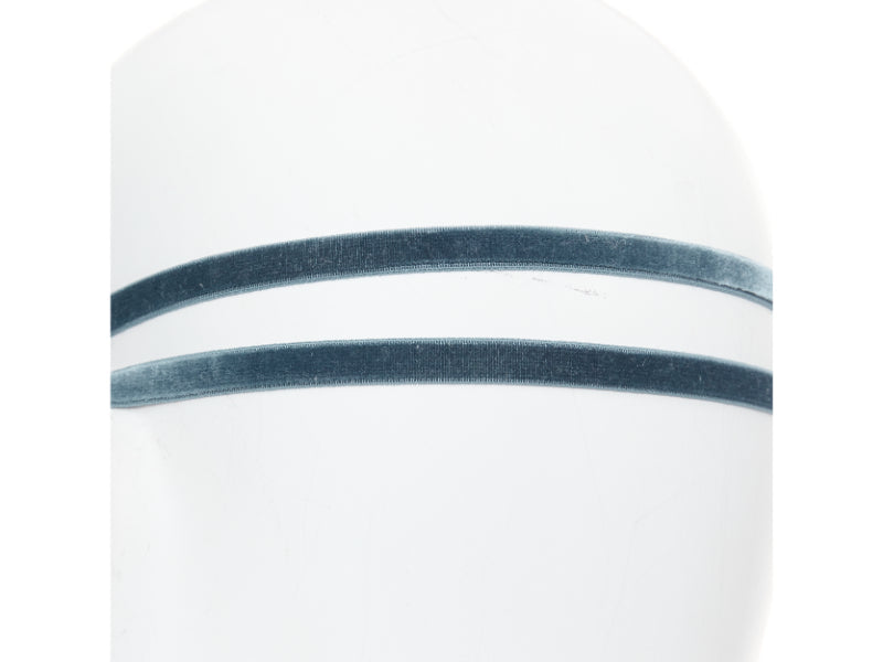 CHANEL Coco Neige navy black fur CC logo eye mask