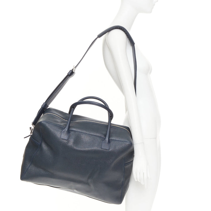 CHANEL 2012 Neo Executive Bowling Overnighter Duffle black leather travel bag