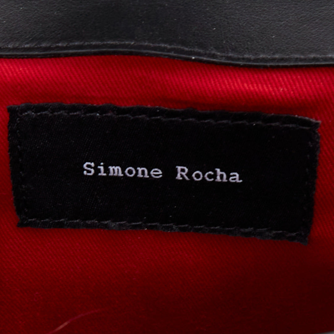 SIMONE ROCHA 2018 Tartan Sling Bag Mini plaid metallic pearl shoulder bag
