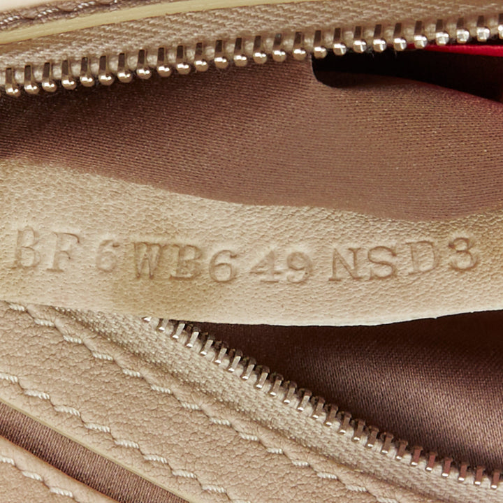 VALENTINO taupe leather crinkled petal rose applique flap crossbody bag