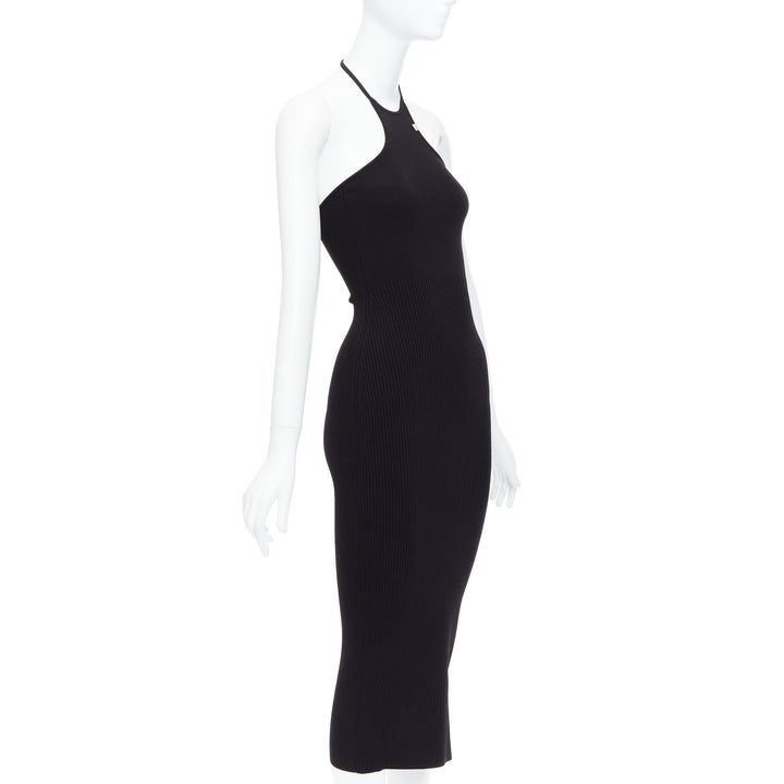 Female mannequin wearing Alyx by Matthew Williams Black Viscose Women Casual Dress in Size  XS | Available at JHROP