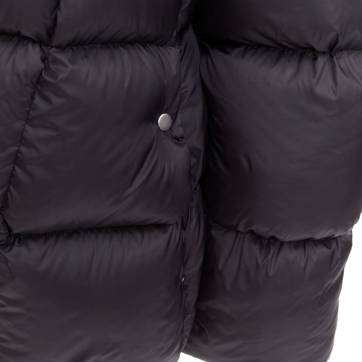 RICK OWENS 2022 Strobe black goose down oversized cocoon boxy puff bomber IT48 M