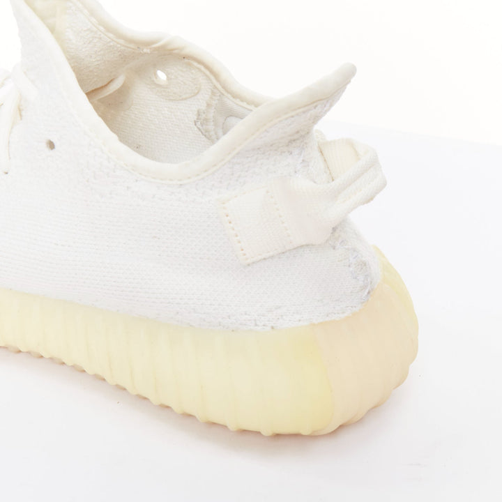 YEEZY ADIDAS Kanye West Boost 350 V2 white knit fabric dad sneakers EU40