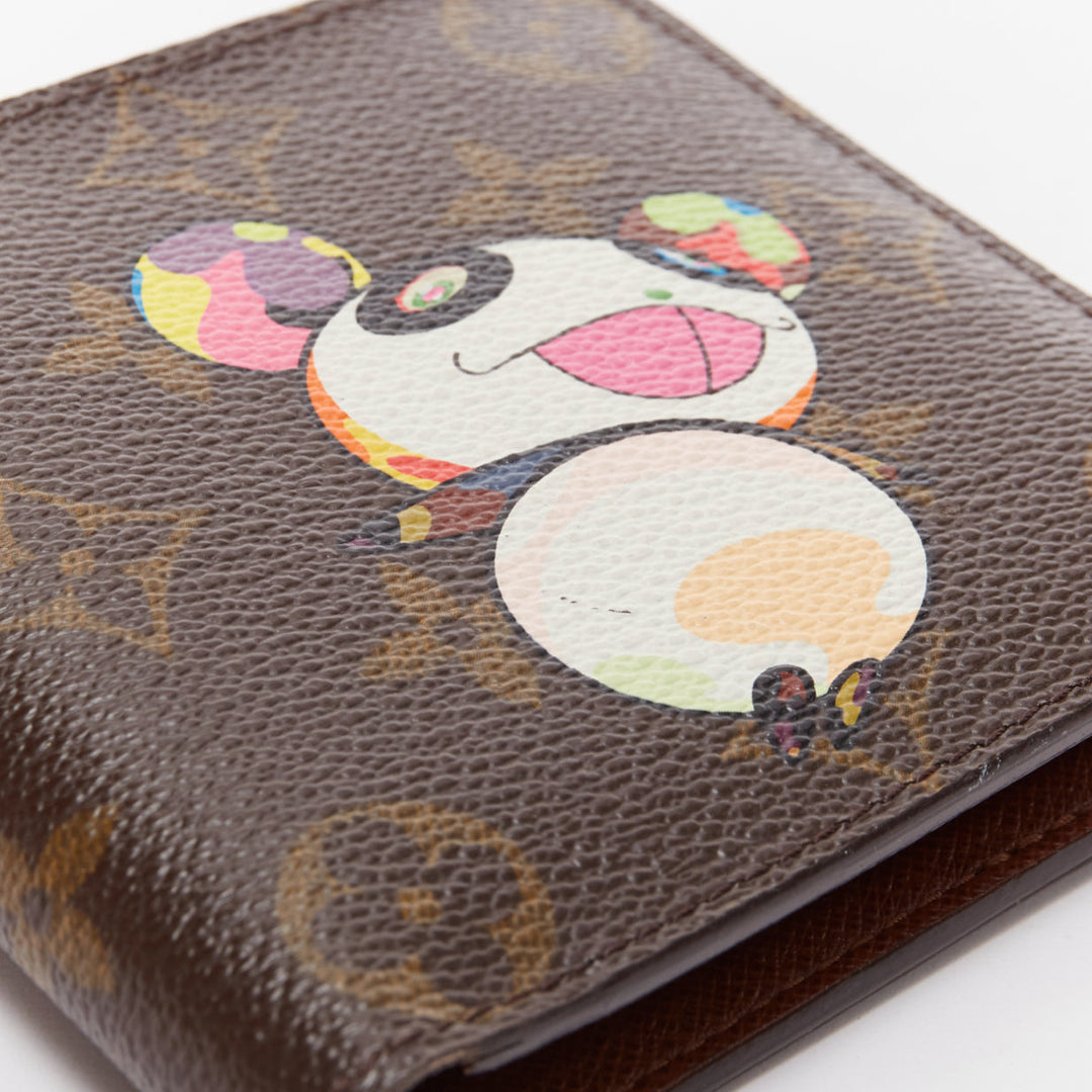 rare LOUIS VUITTON Takashi Murakami bear LV monogram bifold wallet
